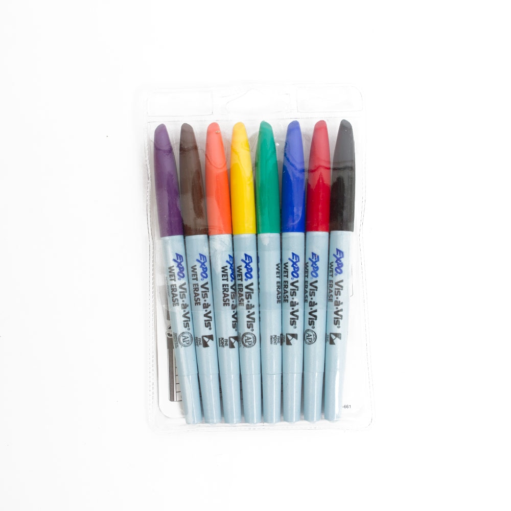 Sanford, Expo, Vis-a-Vis, Wet-Erase, Marker, 8 Set